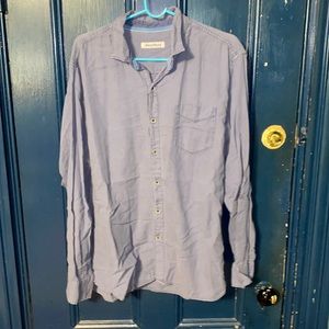 Mens L Cotton Tommy Bahama Button Down Long Sleeved Shirt
